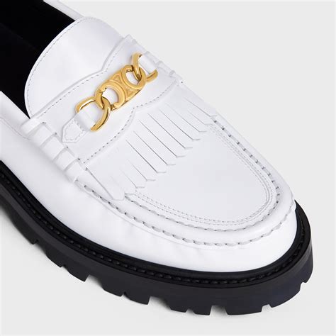 celine loafer white|celine ahoes.